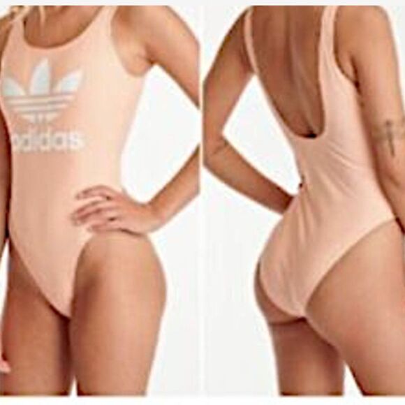 Adidas One Piece Open Back Swim Suit (S) - Picture 1 of 5